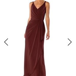 Brideside Dionne dress in Pinot